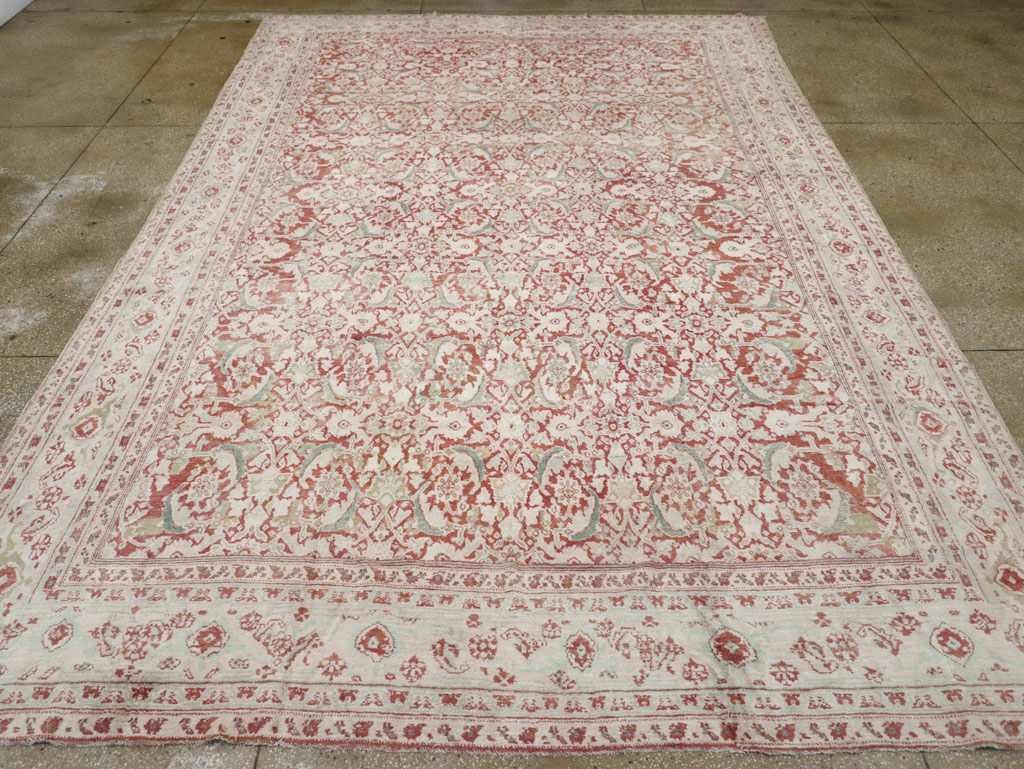 Antique Indian Cotton Agra Carpet, No.17242 - Galerie Shabab