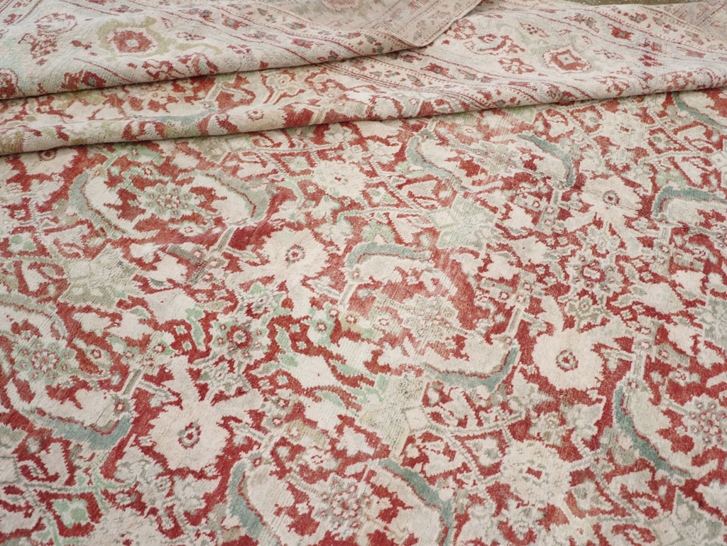 Antique Indian Cotton Agra Carpet, No.17242 - Galerie Shabab