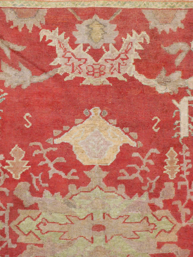 Antique Turkish Oushak Square Carpet, No.17245 - Galerie Shabab