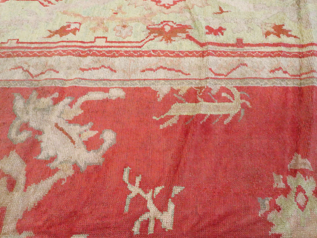 Antique Turkish Oushak Square Carpet, No.17245 - Galerie Shabab