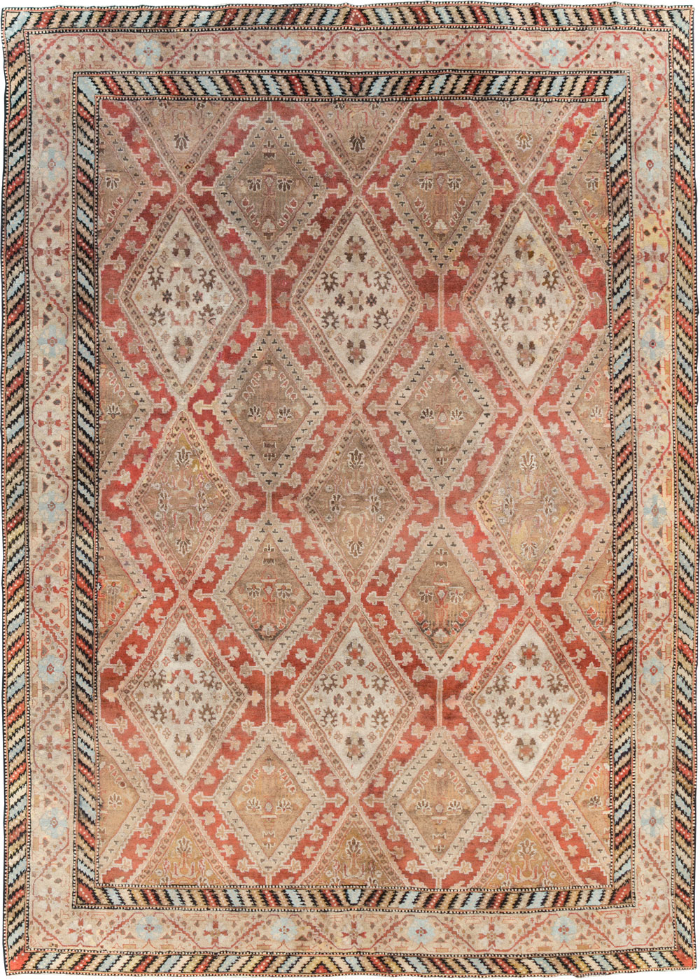 Vintage Indian Lahore Room Size Carpet, No.17256 - Galerie Shabab