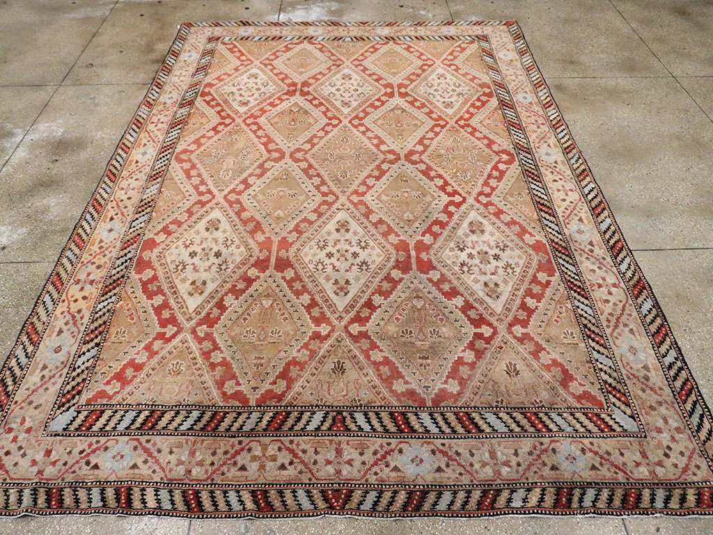 Vintage Indian Lahore Room Size Carpet, No.17256 - Galerie Shabab