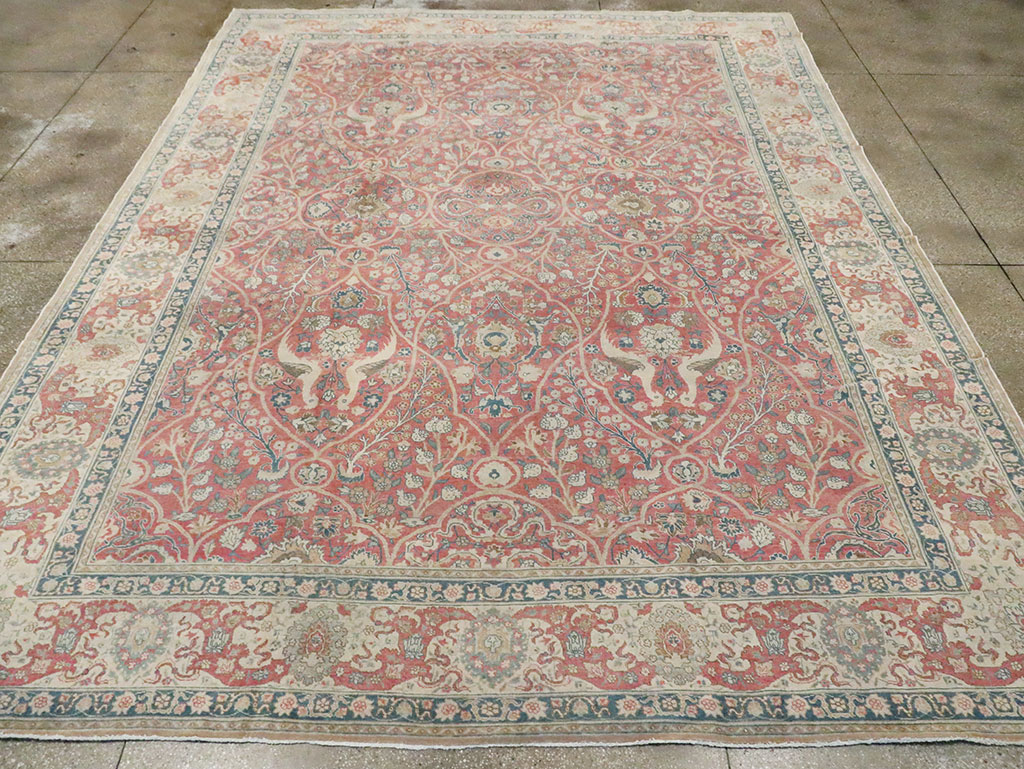 Antique Persian Tabriz Carpet, No.17285 - Galerie Shabab