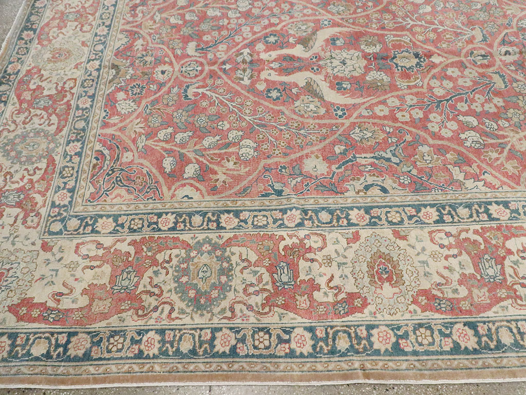 Antique Persian Tabriz Carpet, No.17285 - Galerie Shabab
