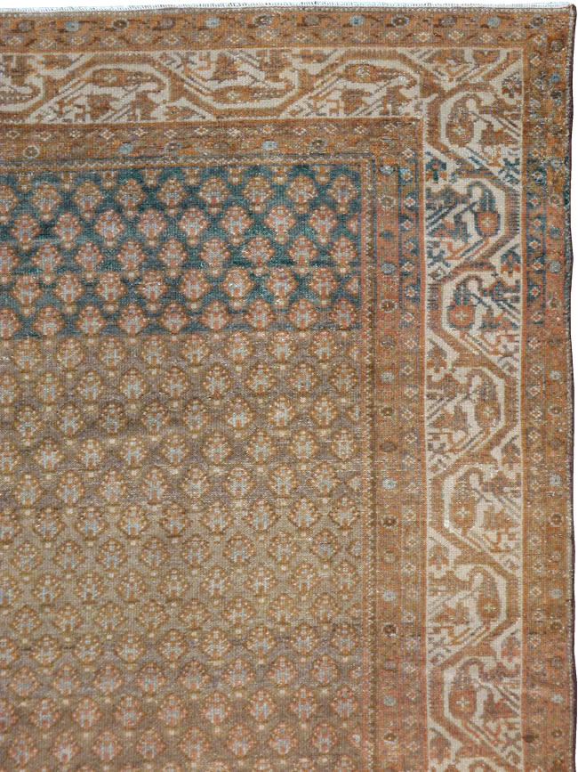 Vintage Persian Malayer Gallery Carpet, No.17326 - Galerie Shabab