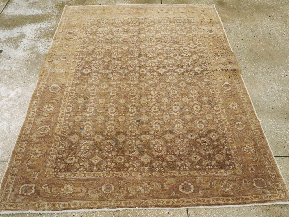 Antique Persian Tabriz Square Rug, No.17327 - Galerie Shabab