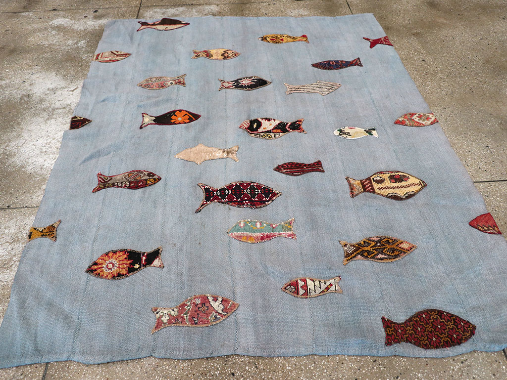 Contemporary Turkish Kilim Accent Rug, No.17367 - Galerie Shabab