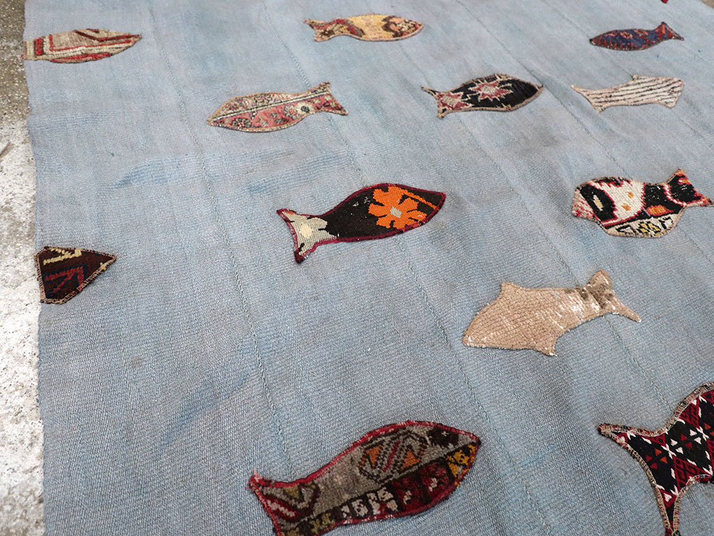 Contemporary Turkish Kilim Accent Rug, No.17367 - Galerie Shabab