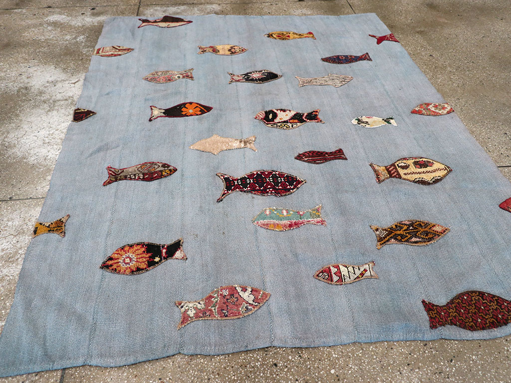 Contemporary Turkish Kilim Accent Rug, No.17367 - Galerie Shabab