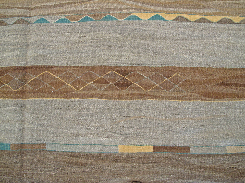 Modern Turkish Flat-weave carpet, No.17370 - Galerie Shabab