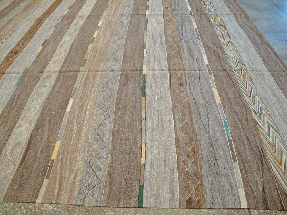 Modern Turkish Flat-weave carpet, No.17370 - Galerie Shabab