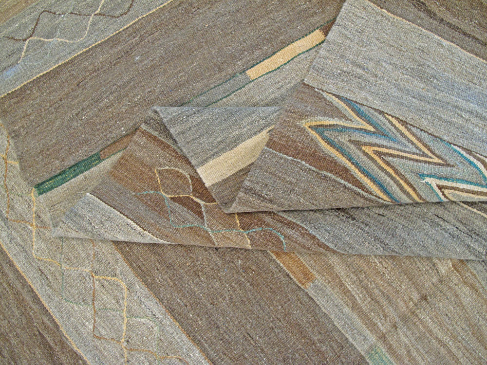 Modern Turkish Flat-weave carpet, No.17370 - Galerie Shabab