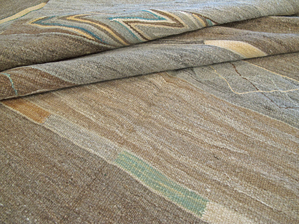 Modern Turkish Flat-weave carpet, No.17370 - Galerie Shabab