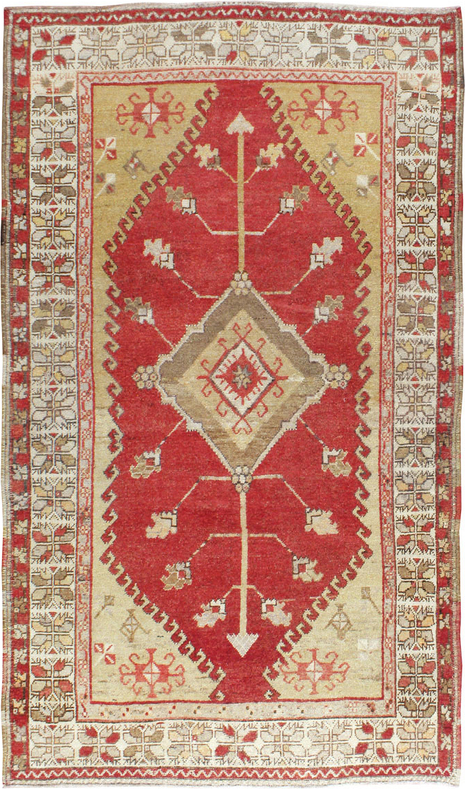 Antique Oushak Carpet, No.17376 - Galerie Shabab