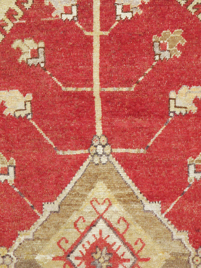 Antique Oushak Carpet, No.17376 - Galerie Shabab