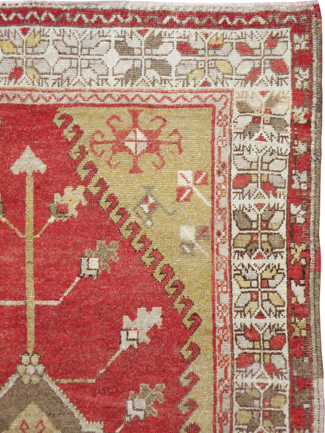 Antique Oushak Carpet, No.17376 - Galerie Shabab