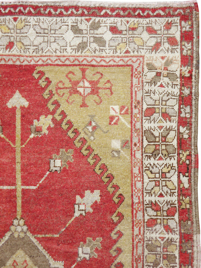 Antique Oushak Carpet, No.17376 - Galerie Shabab