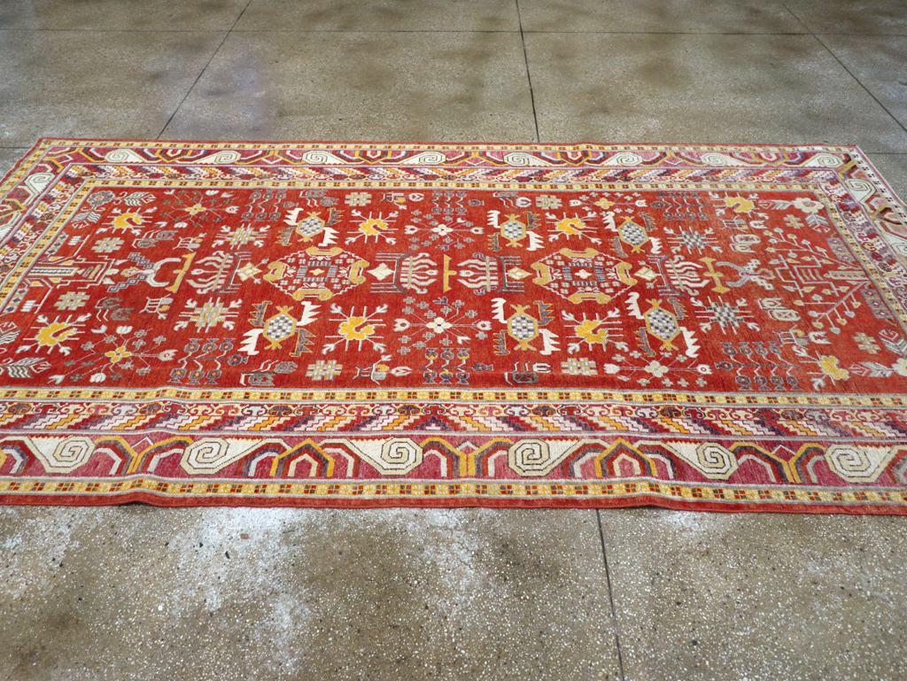 Antique East Turkestan Khotan Gallery Carpet, No.17383 - Galerie Shabab