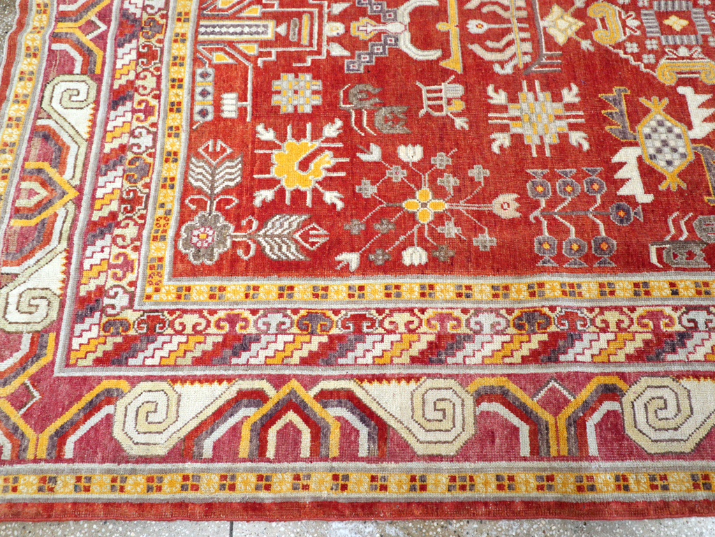 Antique East Turkestan Khotan Gallery Carpet, No.17383 - Galerie Shabab