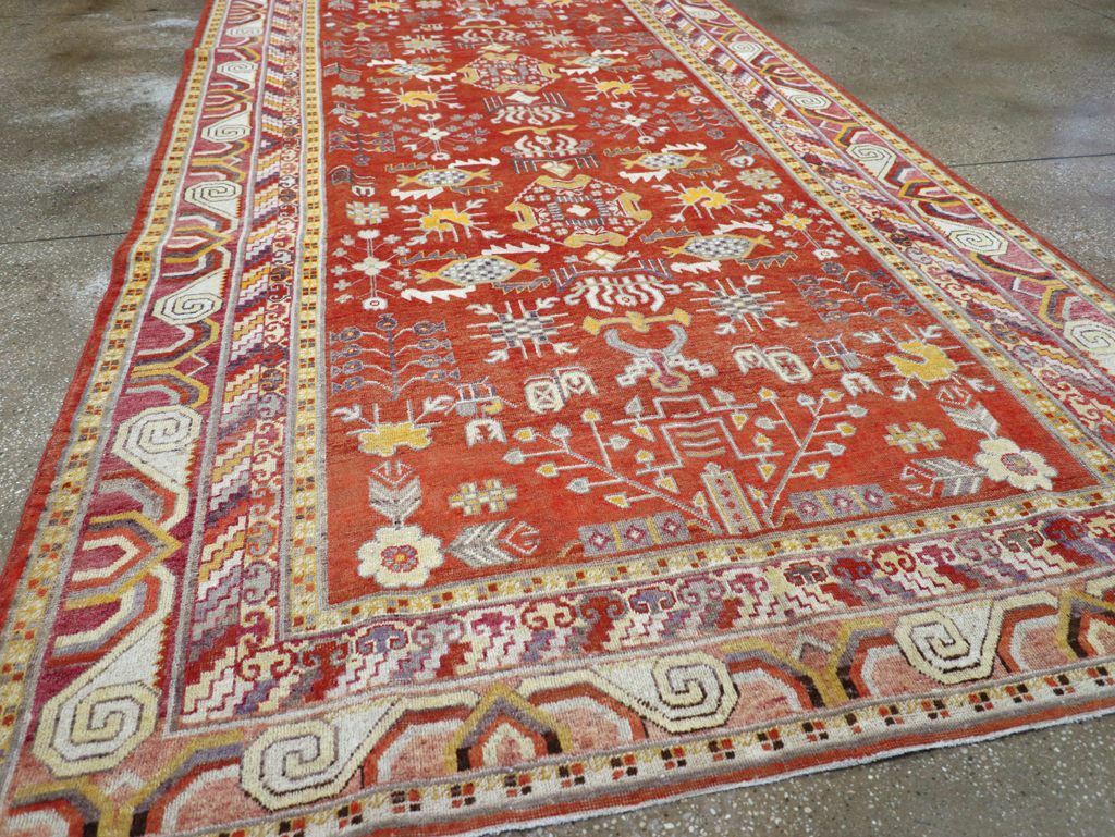 Antique East Turkestan Khotan Gallery Carpet, No.17383 - Galerie Shabab