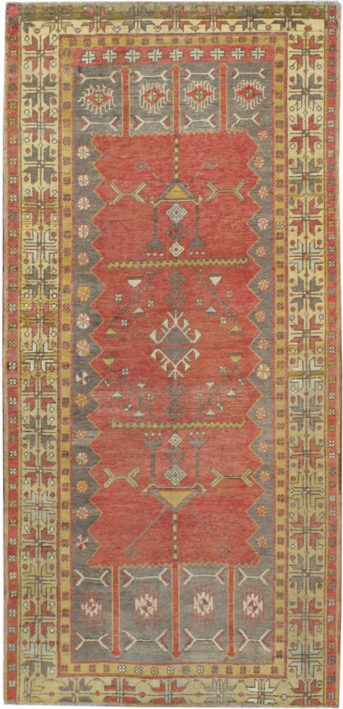 Antique Oushak Rug, No.17443 - Galerie Shabab