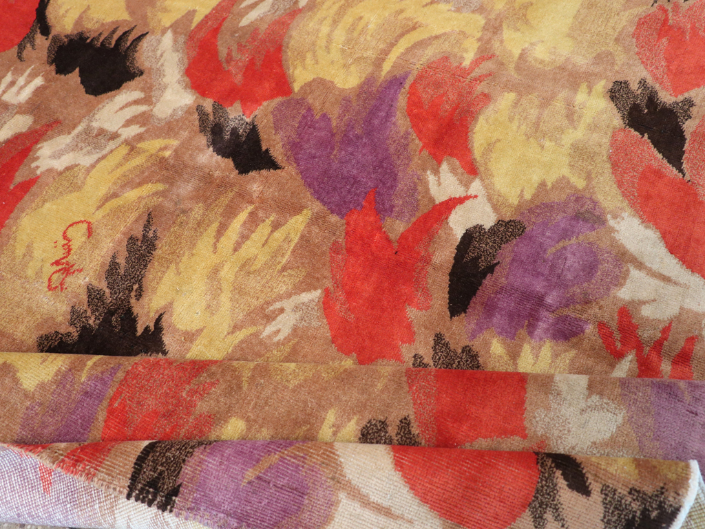 Vintage Turkish Art Deco Rug, No.17470 - Galerie Shabab