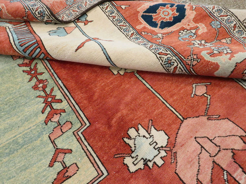 Modern Persian Heriz Square Carpet, No.17475 - Galerie Shabab