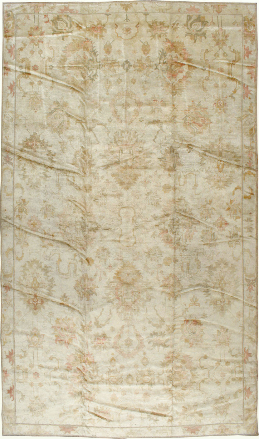 Antique Turkish Oushak Carpet, No.17490 - Galerie Shabab