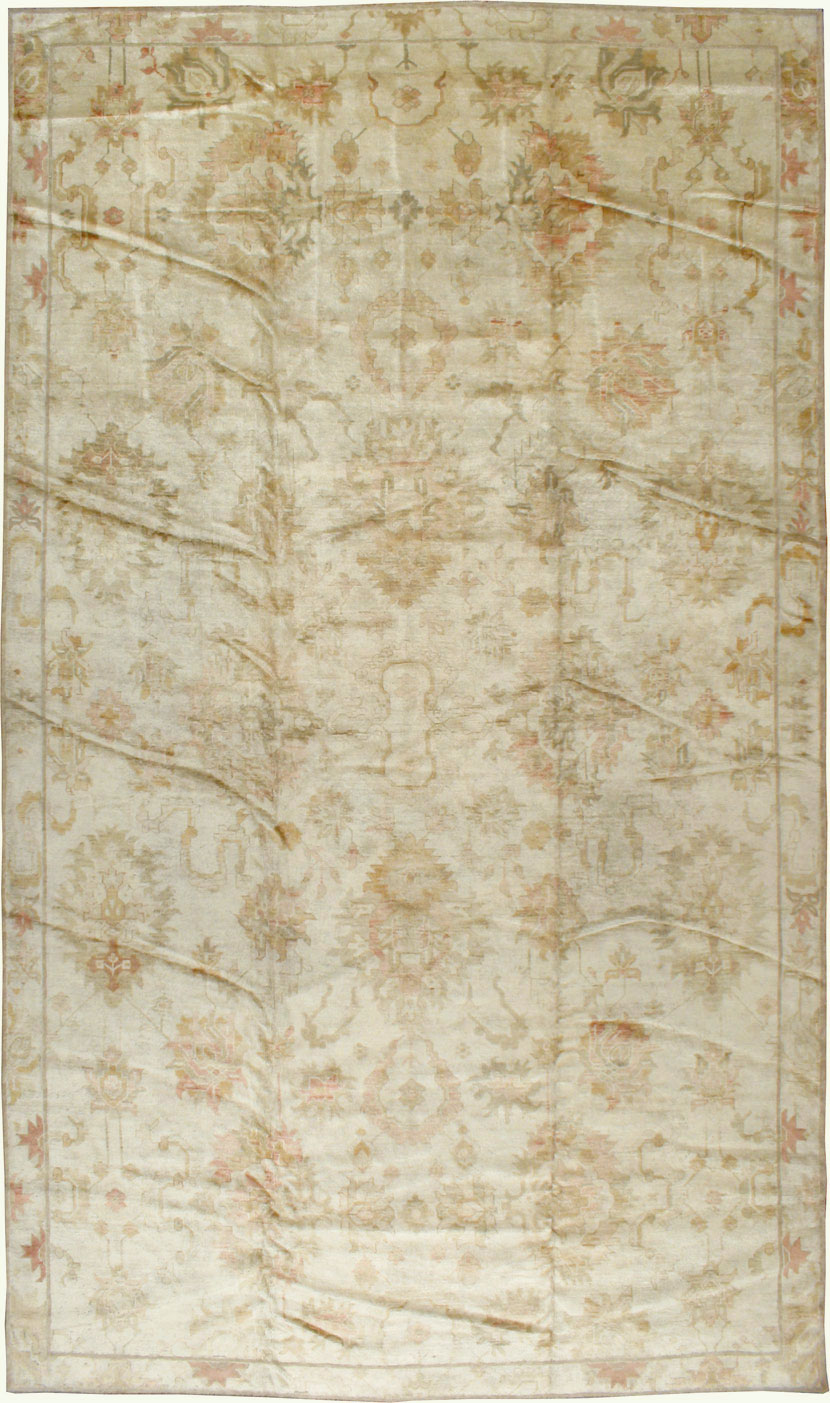 Antique Turkish Oushak Carpet, No.17490 - Galerie Shabab