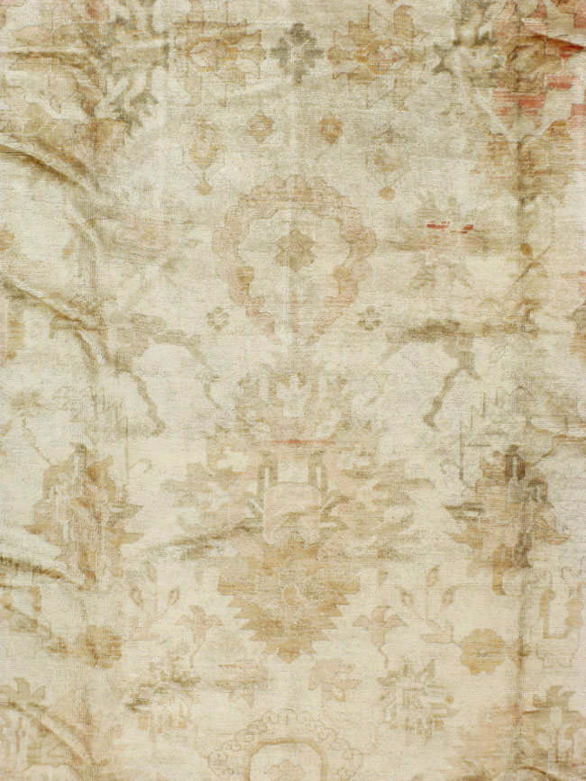 Antique Turkish Oushak Carpet, No.17490 - Galerie Shabab