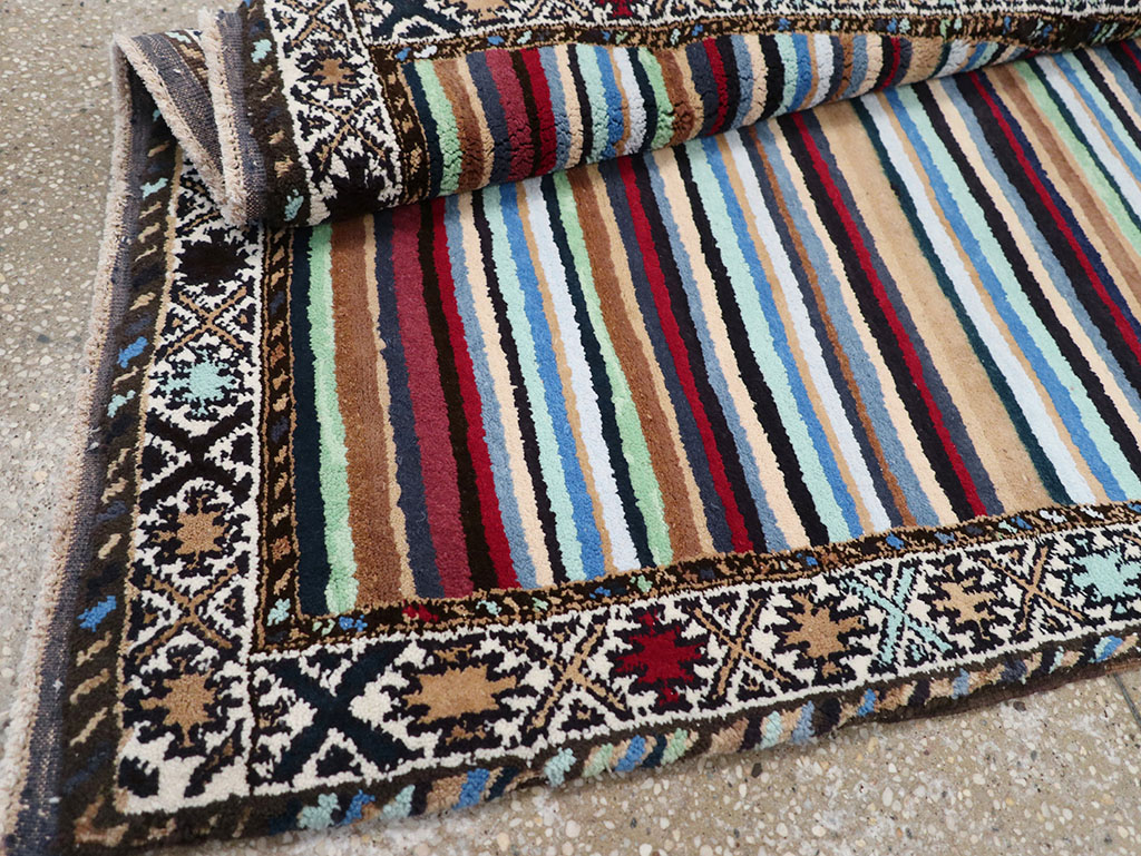 Vintage Indian Cotton Agra Rug, No.17498 - Galerie Shabab