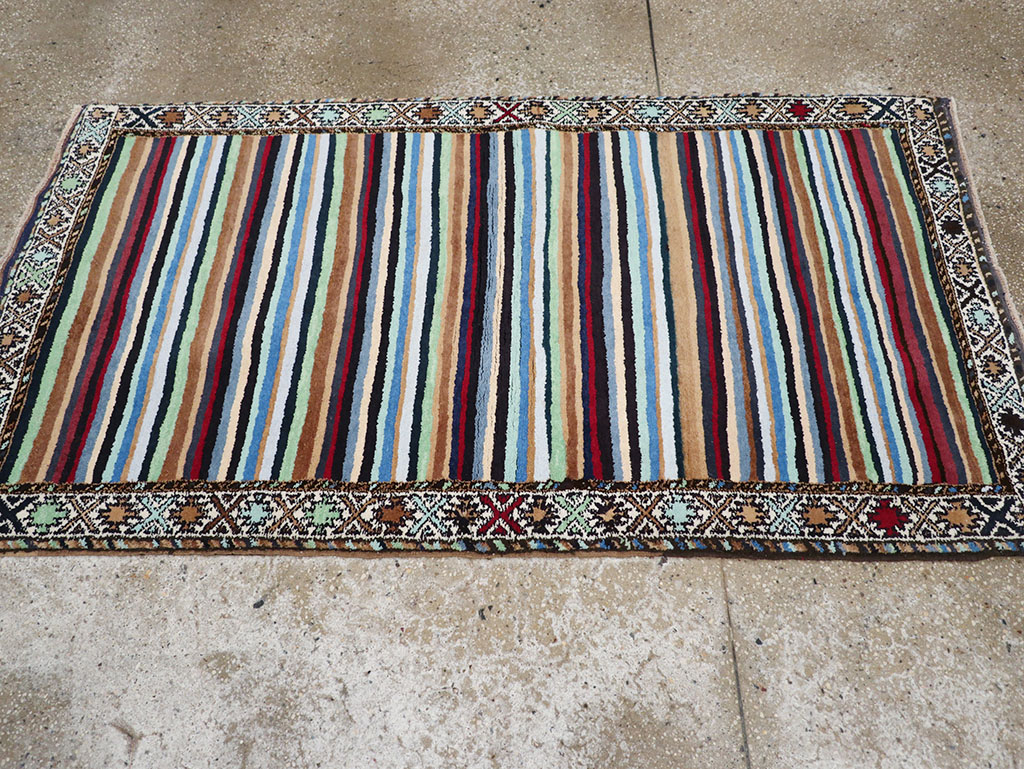 Vintage Indian Cotton Agra Rug, No.17498 - Galerie Shabab