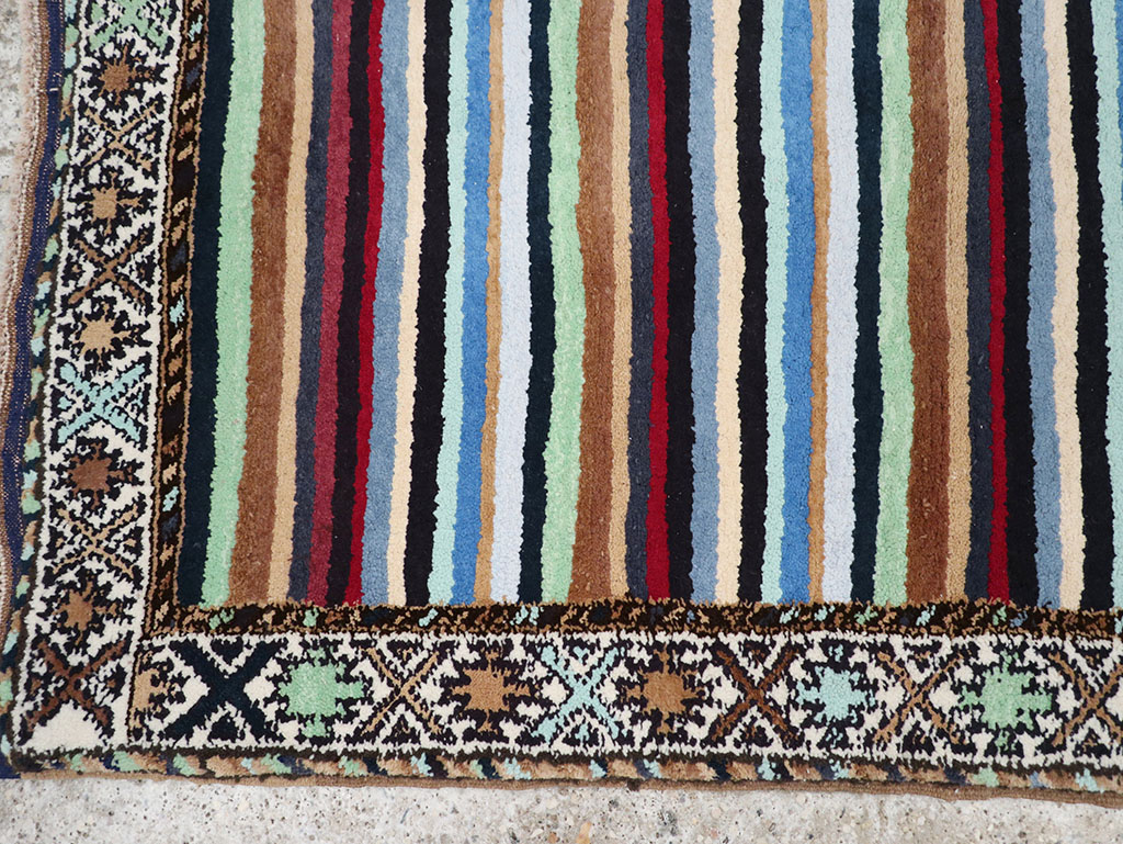 Vintage Indian Cotton Agra Rug, No.17498 - Galerie Shabab