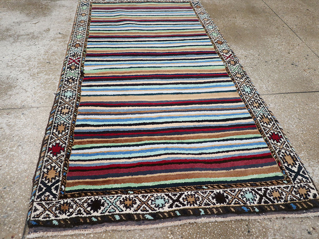 Vintage Indian Cotton Agra Rug, No.17498 - Galerie Shabab