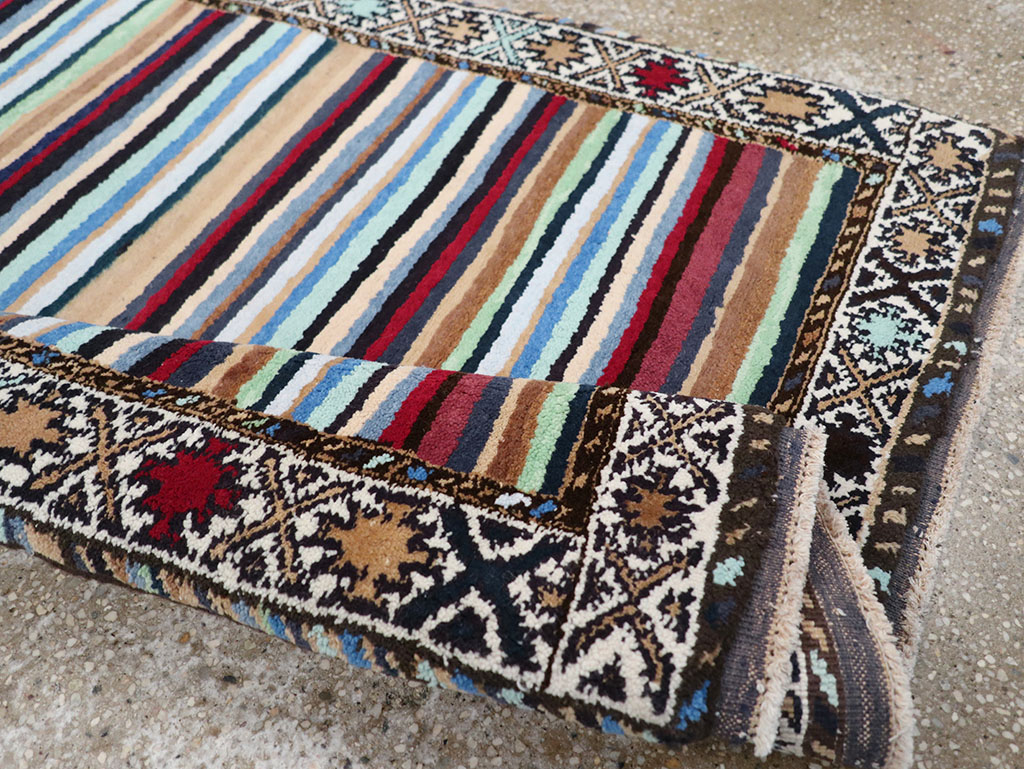 Vintage Indian Cotton Agra Rug, No.17498 - Galerie Shabab