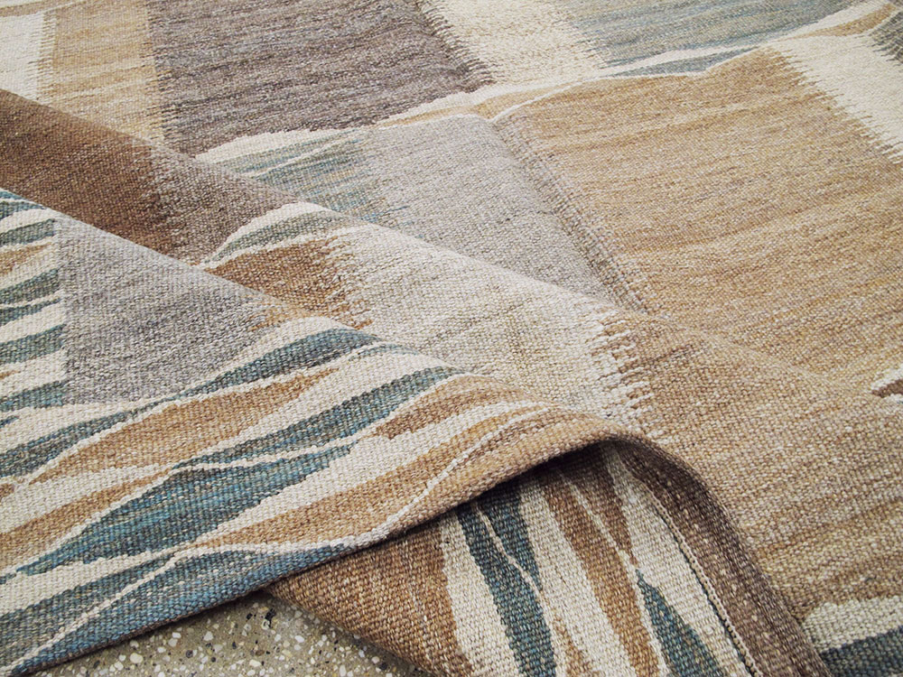 Modernist Persian Kilim, No.17504 - Galerie Shabab