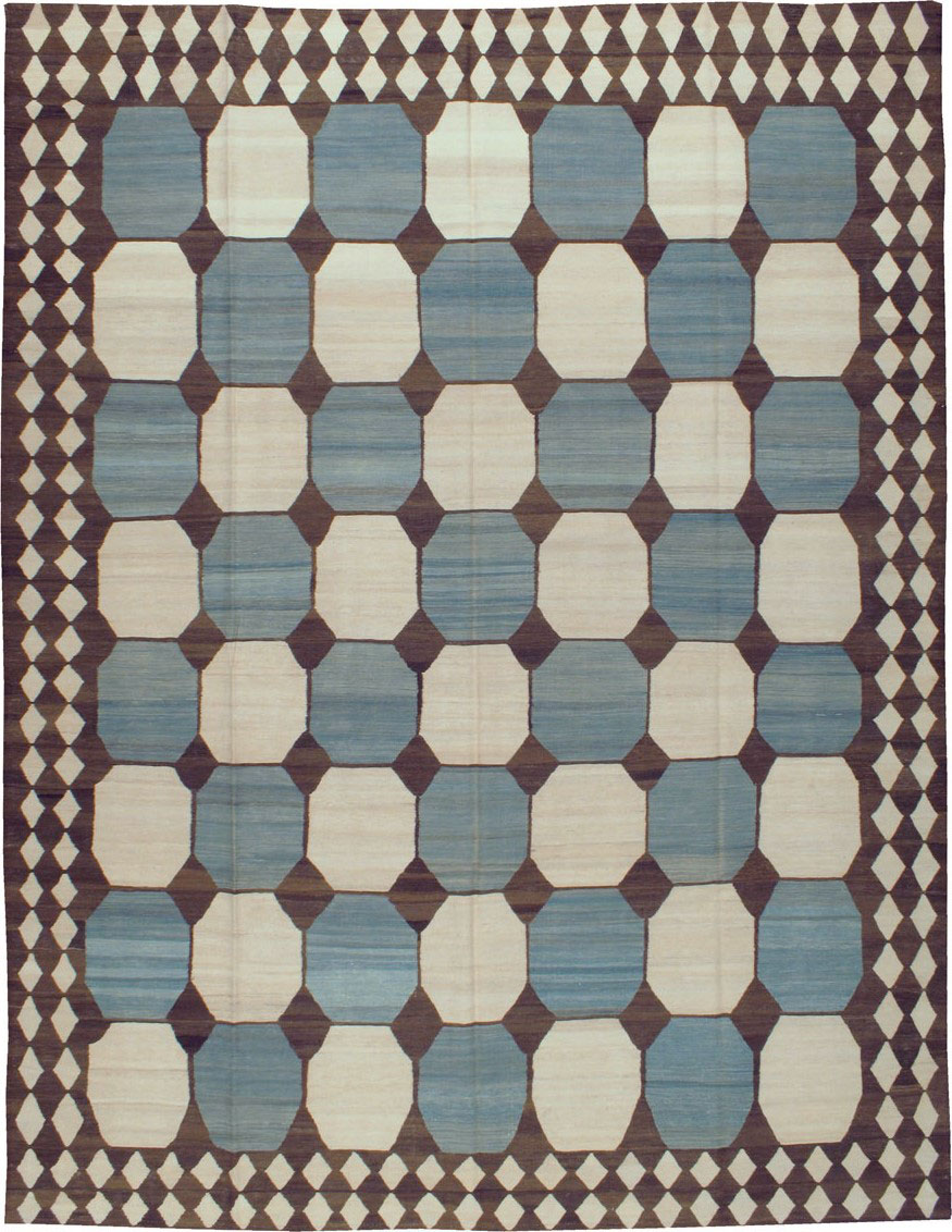 Modernist Persian Kilim, No.17505 - Galerie Shabab