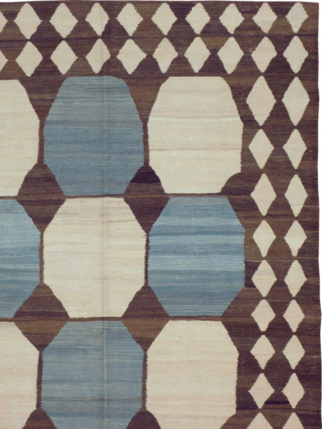 Modernist Persian Kilim, No.17505 - Galerie Shabab