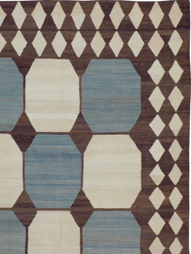 Modernist Persian Kilim, No.17505 - Galerie Shabab