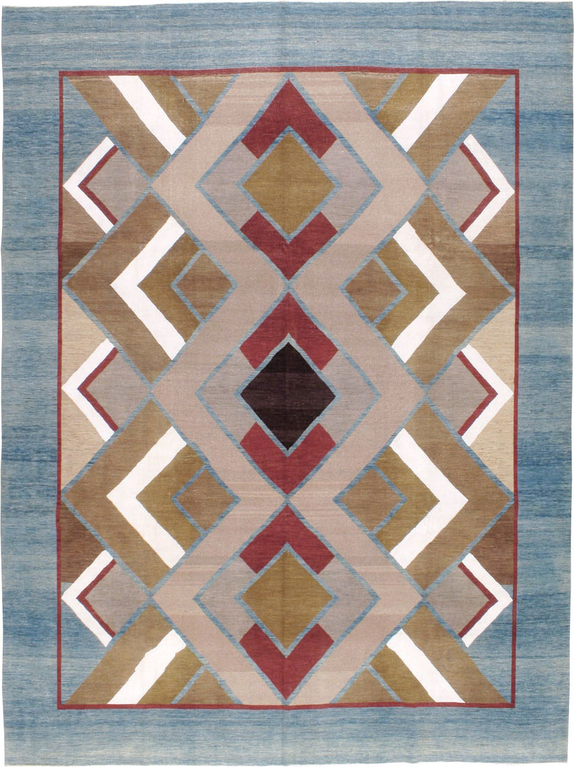 Modernist Persian Tabriz Carpet, No.17507 - Galerie Shabab
