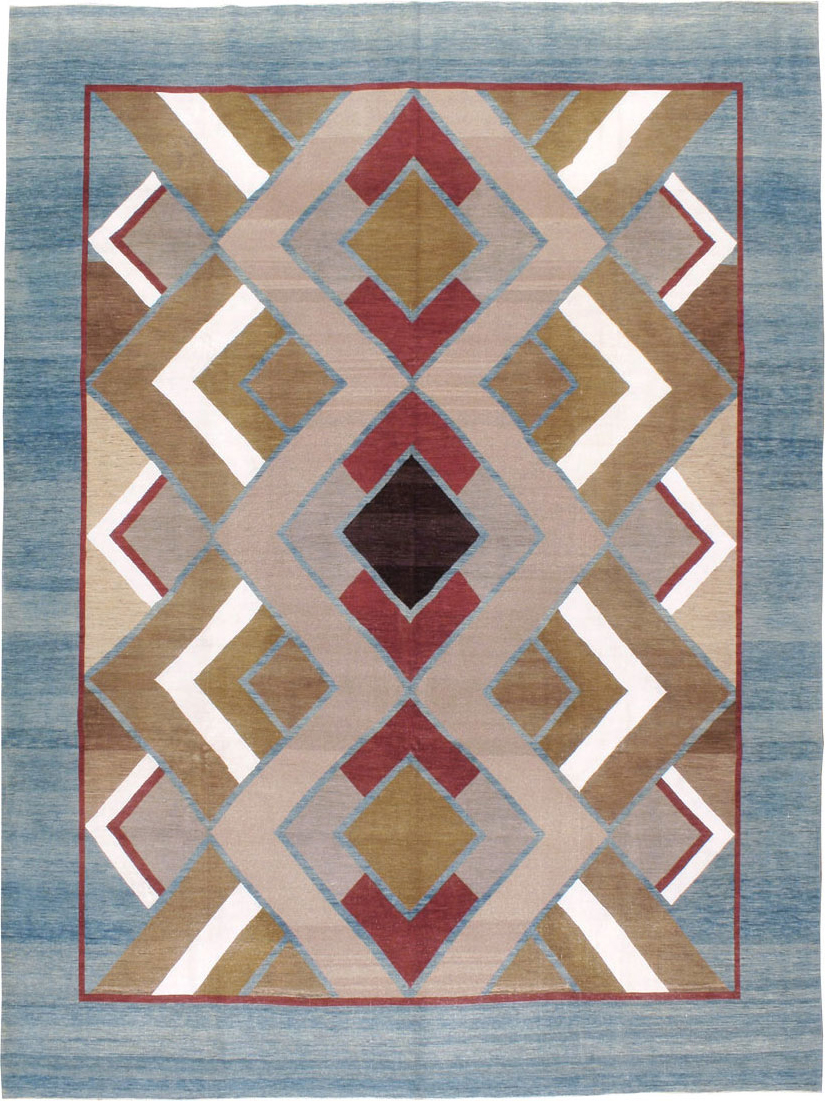 Modernist Persian Tabriz Carpet, No.17507 - Galerie Shabab