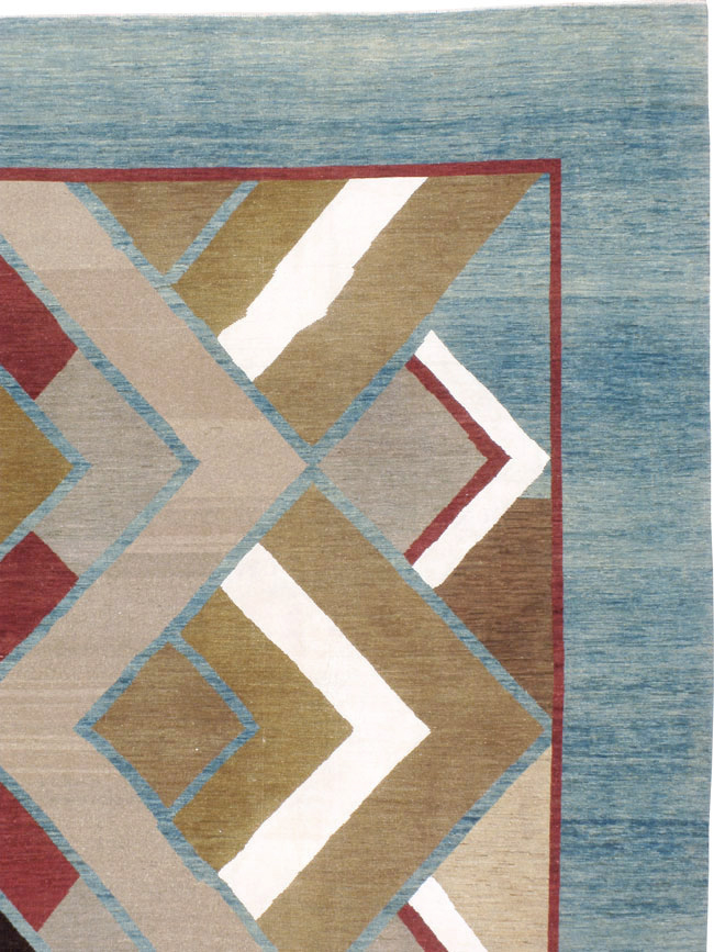 Modernist Persian Tabriz Carpet, No.17507 - Galerie Shabab