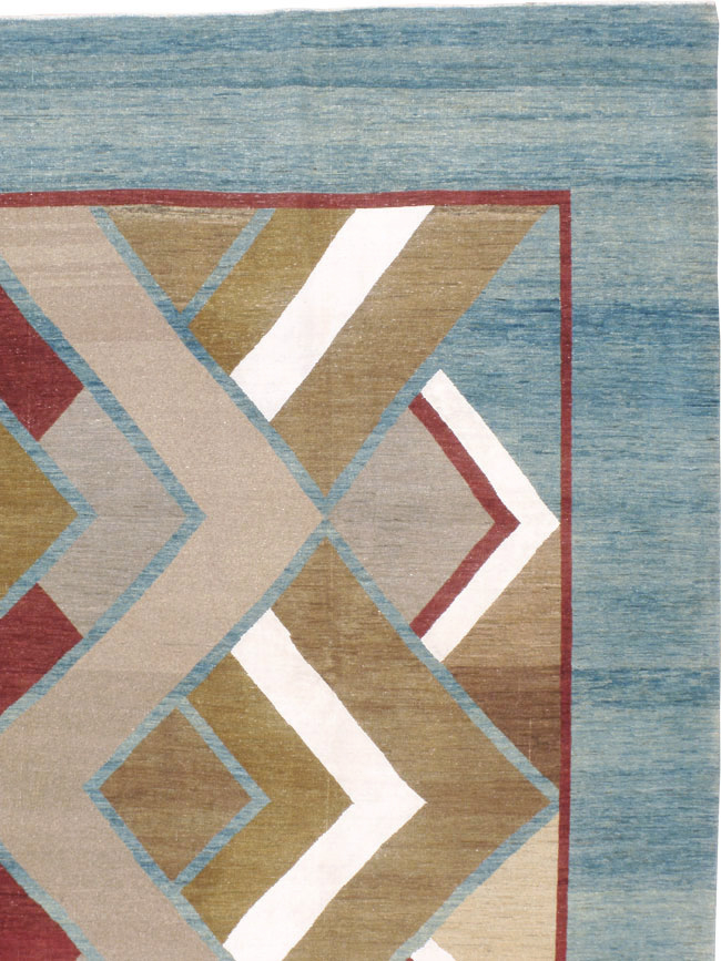 Modernist Persian Tabriz Carpet, No.17507 - Galerie Shabab