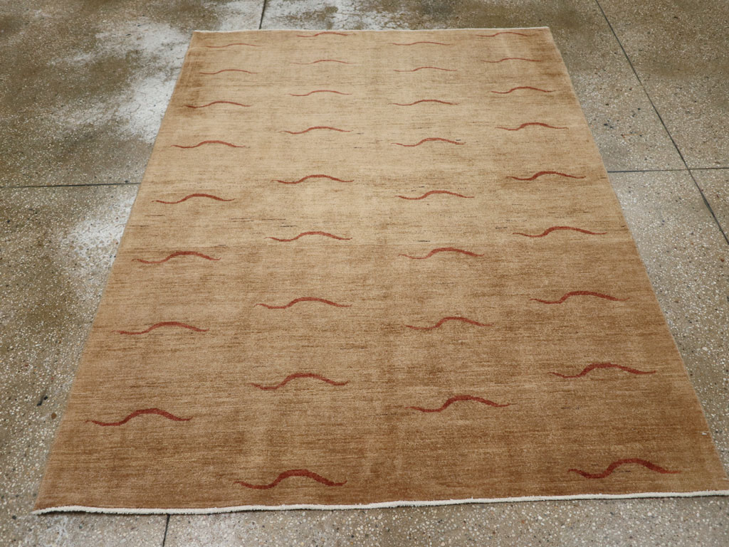 Modernist Persian Tabriz Rug, No.17509 - Galerie Shabab