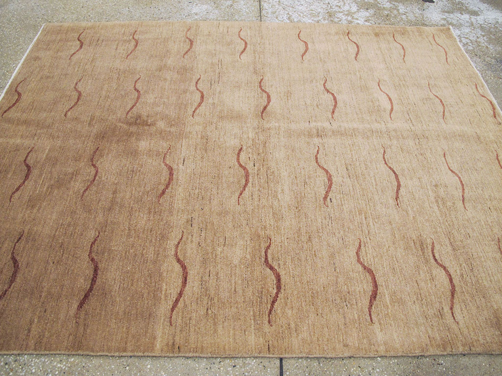 Modernist Persian Tabriz Rug, No.17509 - Galerie Shabab