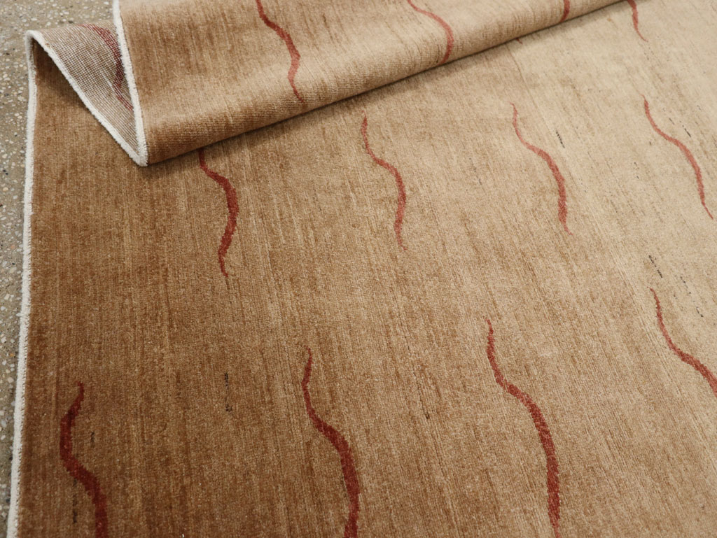 Modernist Persian Tabriz Rug, No.17509 - Galerie Shabab