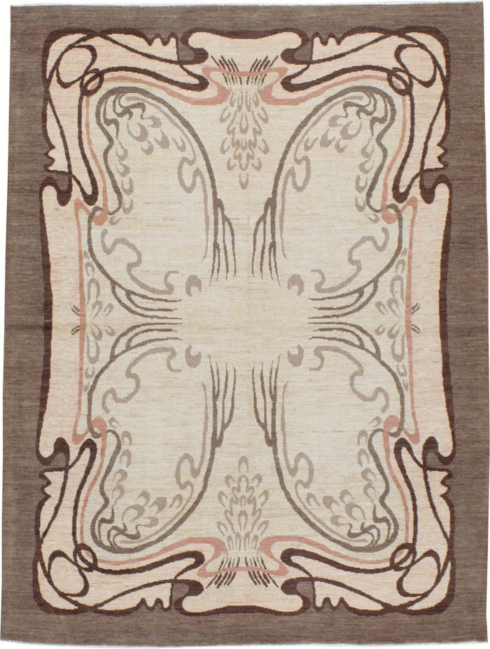 Modernist Persian Tabriz Rug, No.17516 - Galerie Shabab