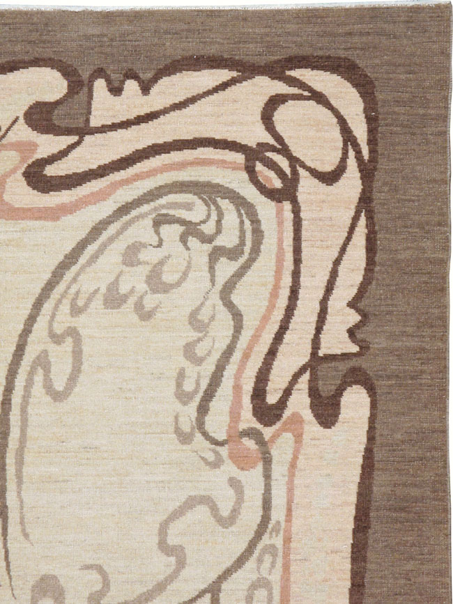 Modernist Persian Tabriz Rug, No.17516 - Galerie Shabab