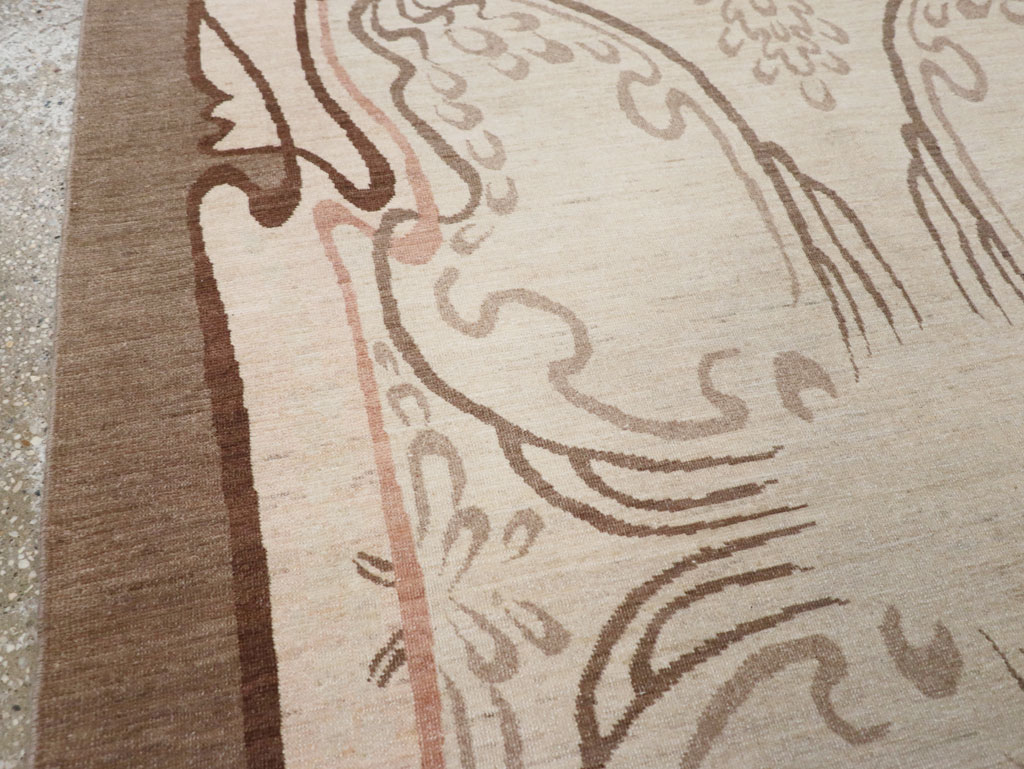 Modernist Persian Tabriz Rug, No.17516 - Galerie Shabab