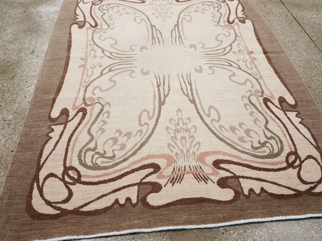 Modernist Persian Tabriz Rug, No.17516 - Galerie Shabab